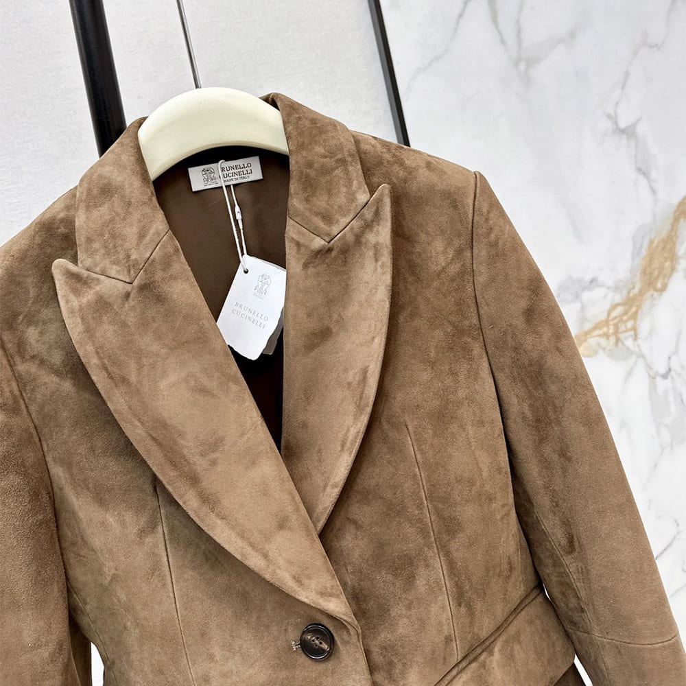 Brunello Cucinelli WOMEN Genuine Leather COAT(size:S|M|L)