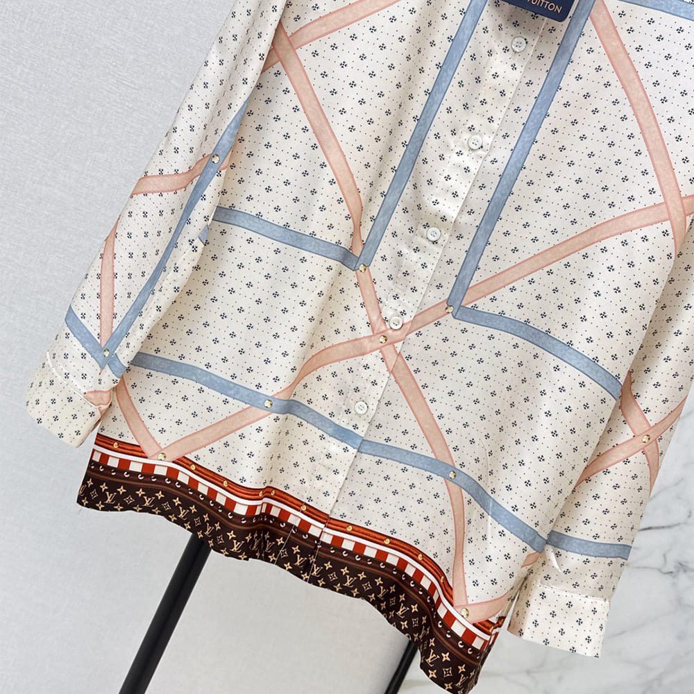 LV WOMEN SILK SHIRT(size:S|M|L|XL)