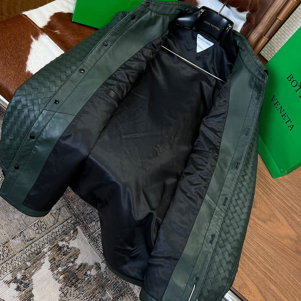 B0tt*ga Ven*ta UNISEX Genuine Leather COAT(size:48|50|52|54|56)