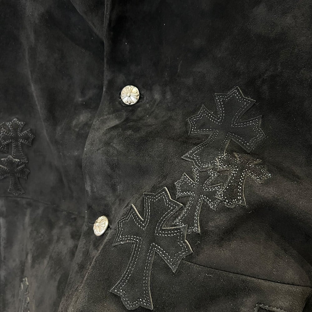 Ch*0me He**ts UNISEX Genuine Leather COAT(size:M|L|XL|XXL)
