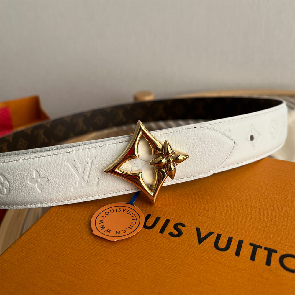 LV Flowergram 30mm Reversible Belt