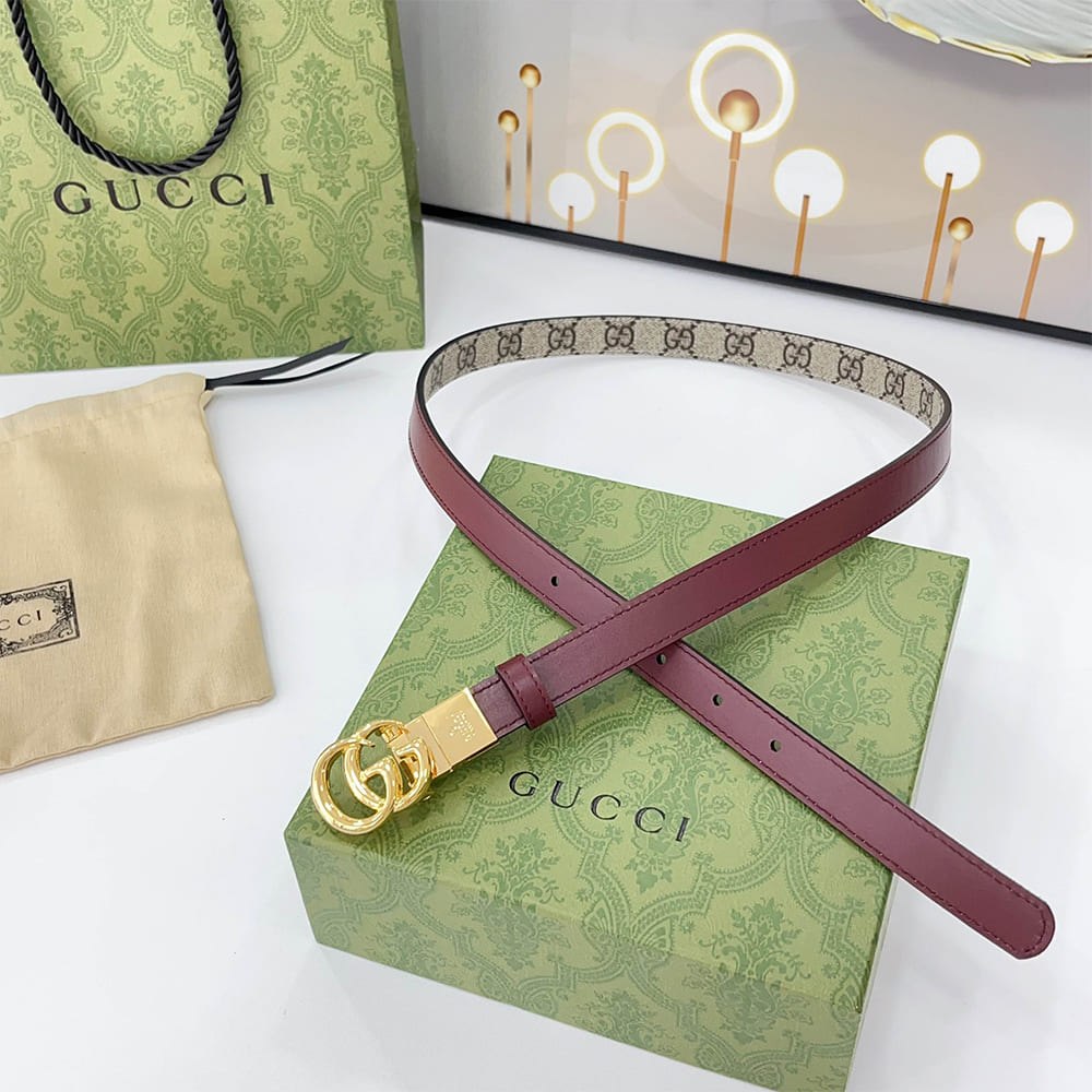 Gvc*1 Reversible GG Marmont wide belt