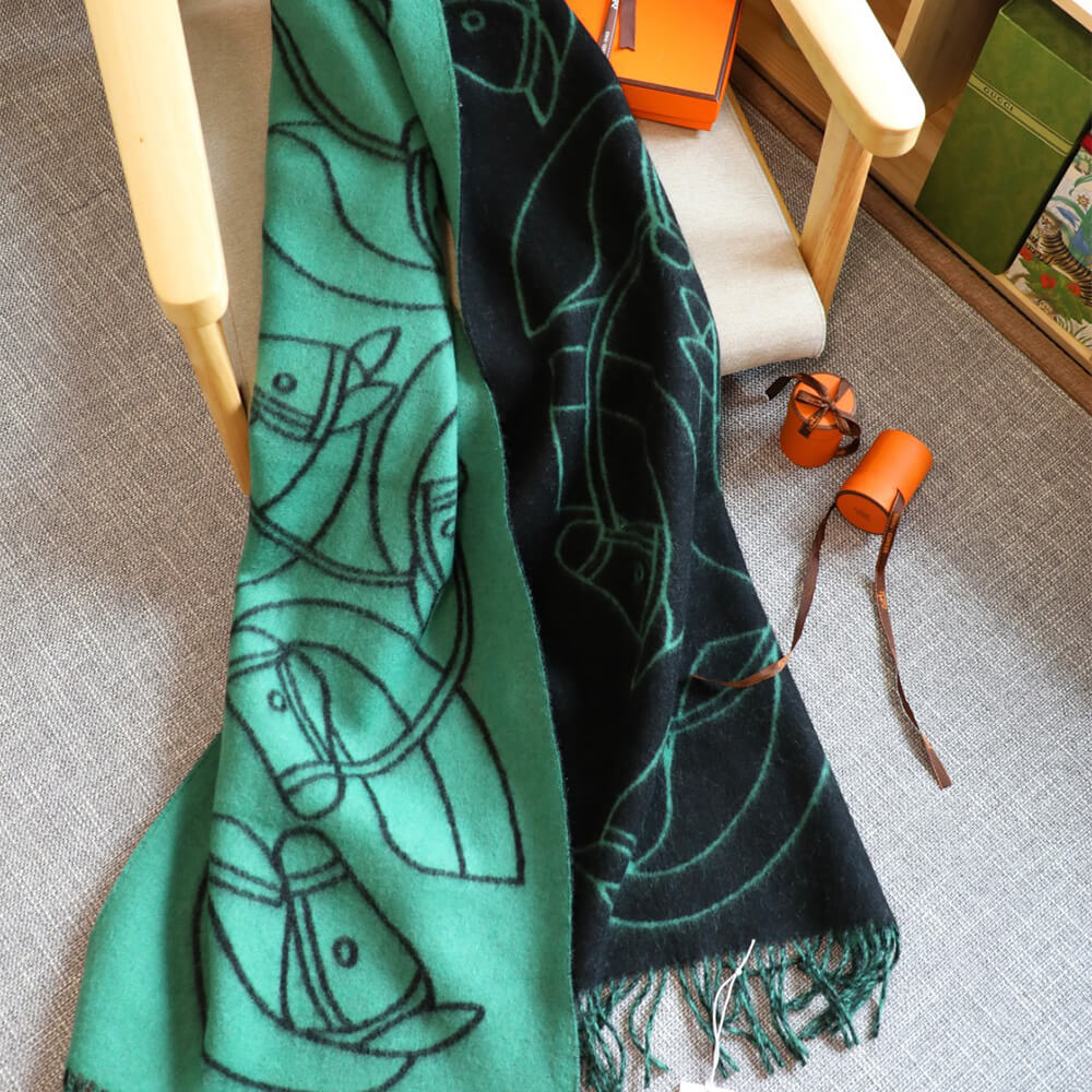 H**me5 Casaque Entrelacs Equestres scarf