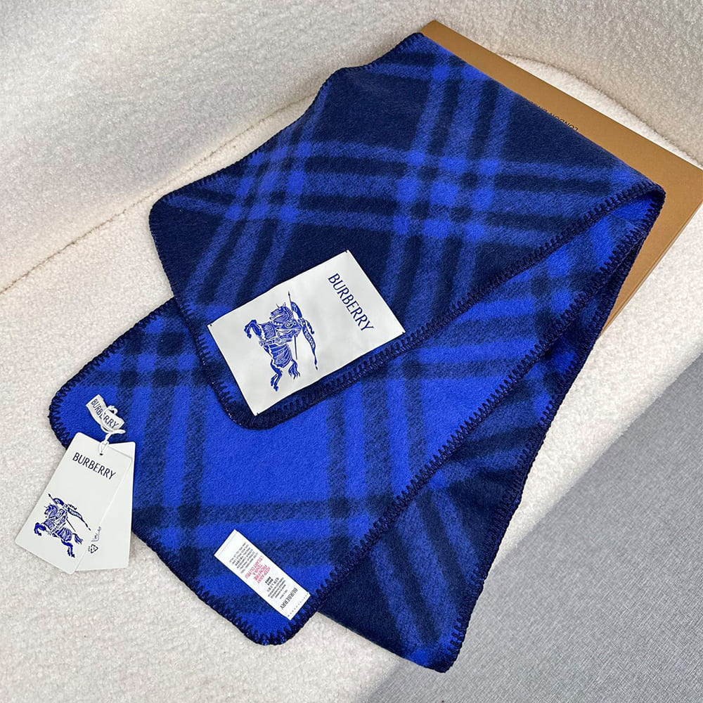 Bv*b*rry Check Cashmere Scarf