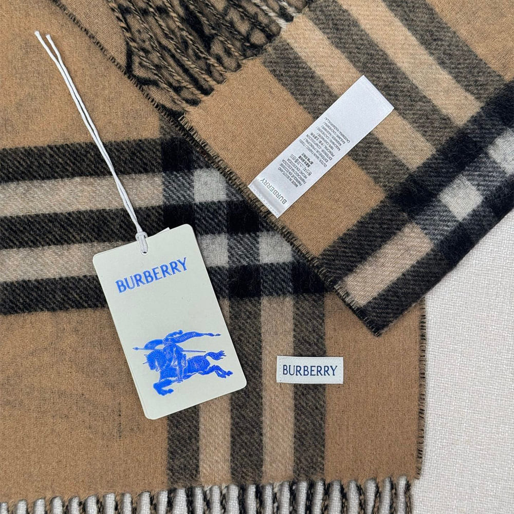 Bv*b*rry Wide Reversible Stormy Knight Scarf
