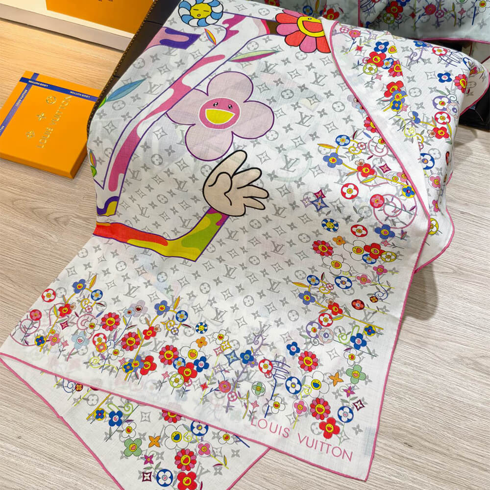 LV x TM Monogram S*perflat Shawl