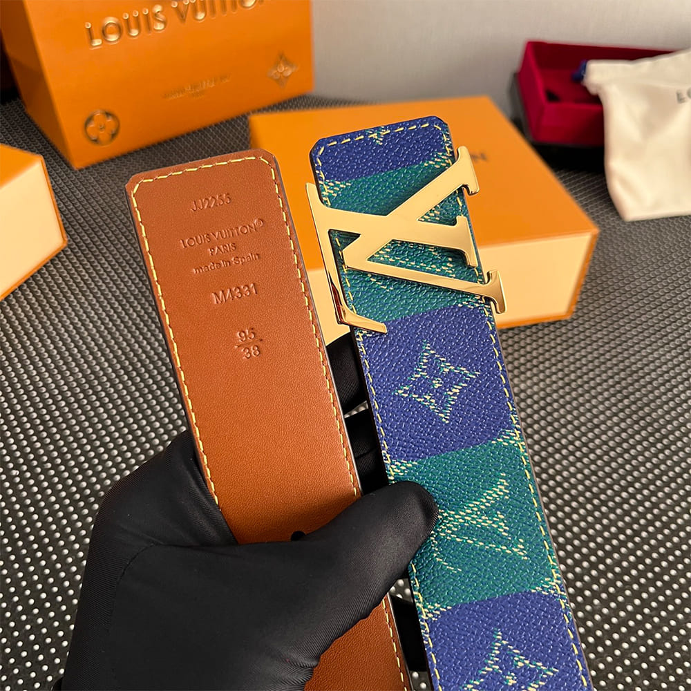LV Initiales College Monogram Heritage 40mm Reversible Belt