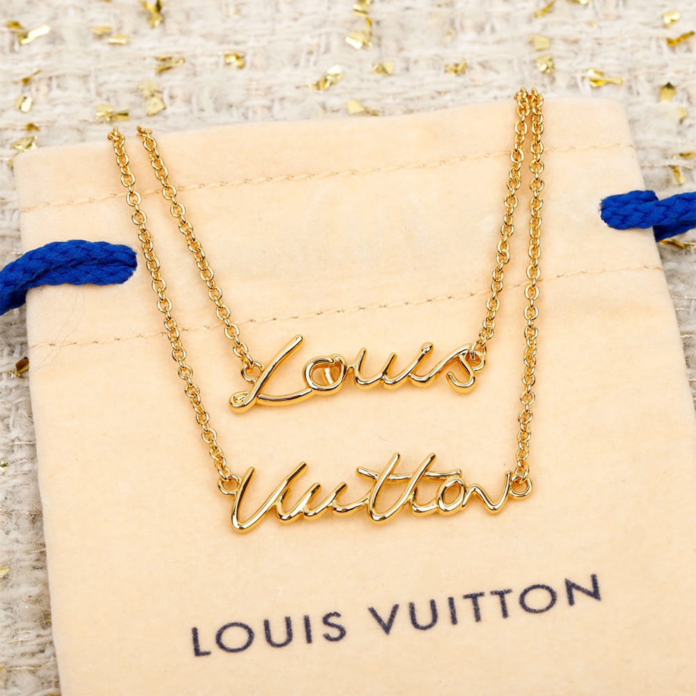 LV Script necklace