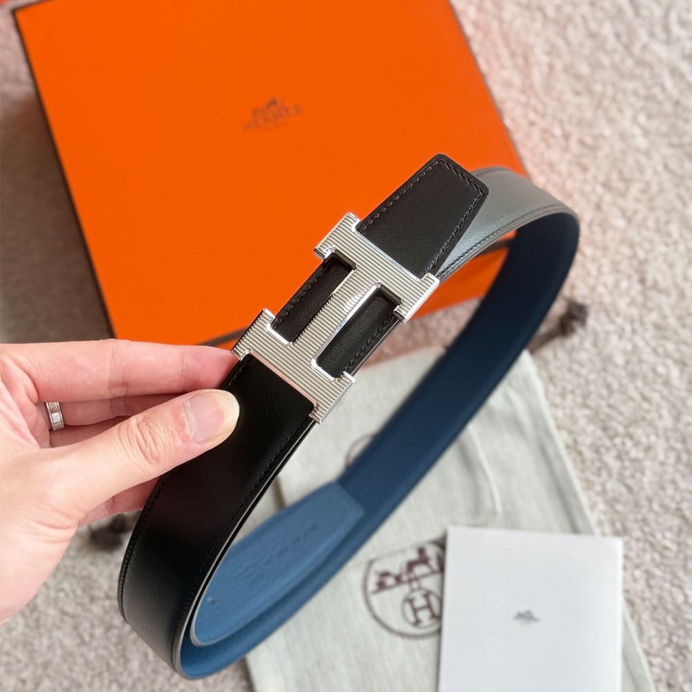 H**me5 Fibbia da cintura H Stri??e & Pelle reversibile per cintura 32 mm