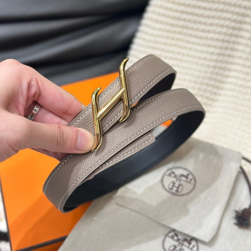 H**me5 HDN BELT BUCKLE & REVERSIBLE LEATHER STRAP 24MM
