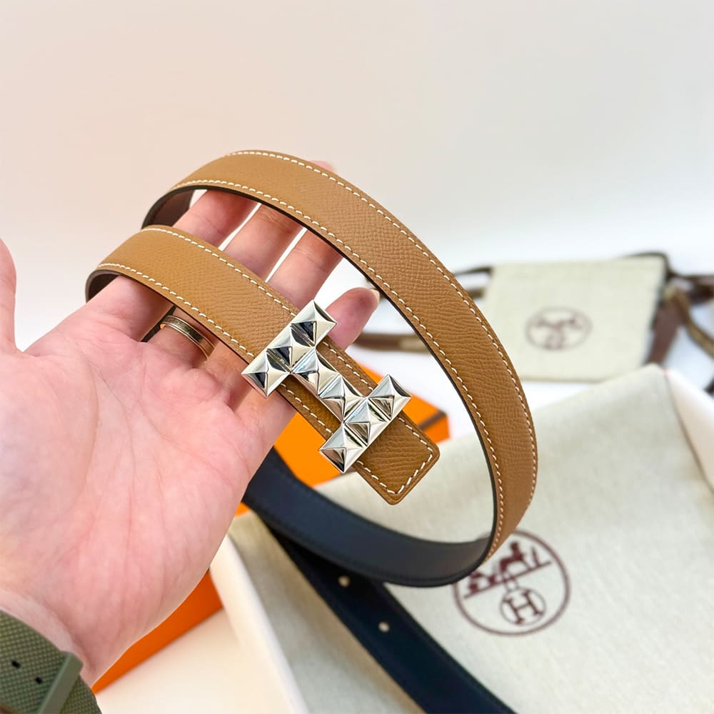 H**me5 H Infini belt buckle & Reversible leather strap 24 mm