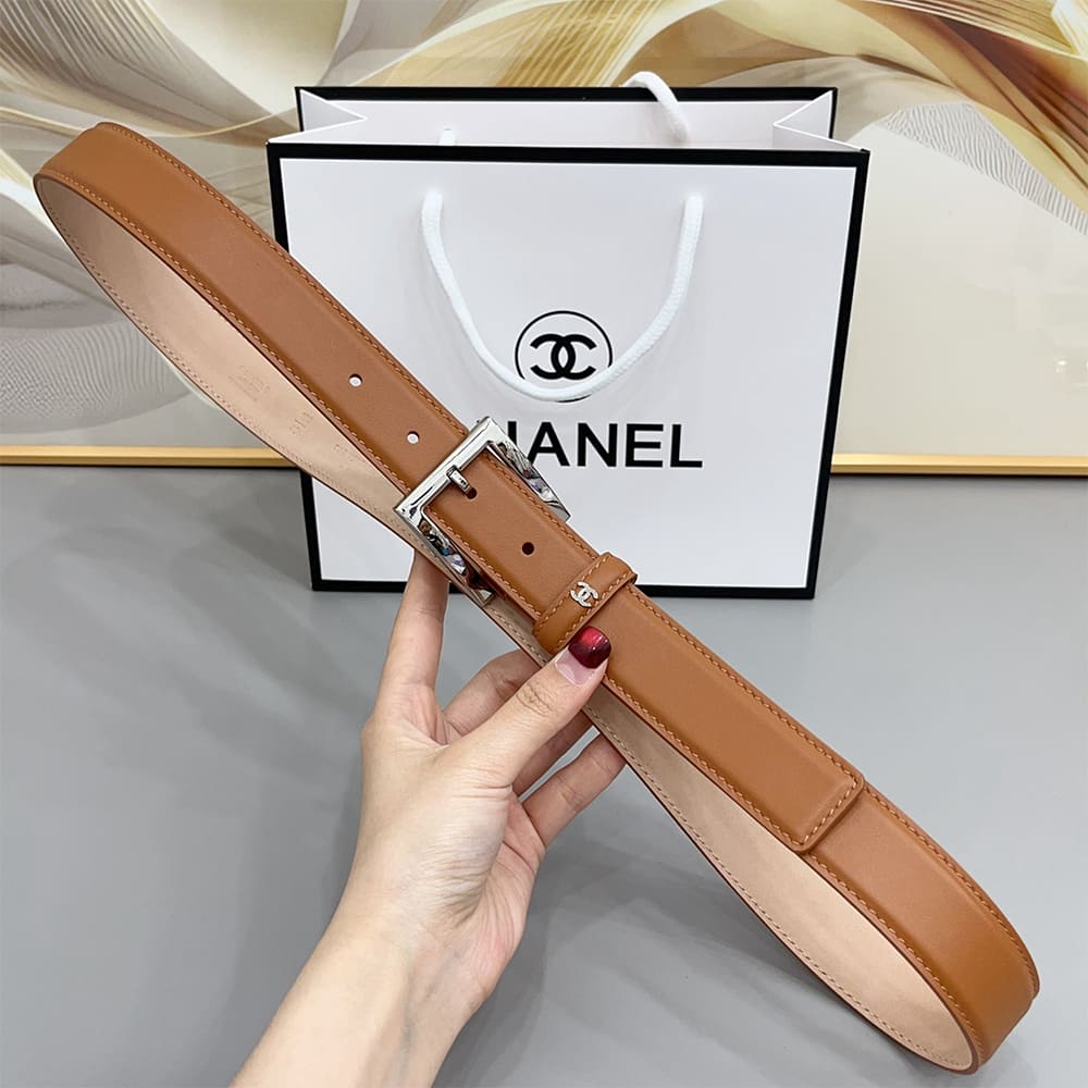 Ch**el Leather belt 30 mm