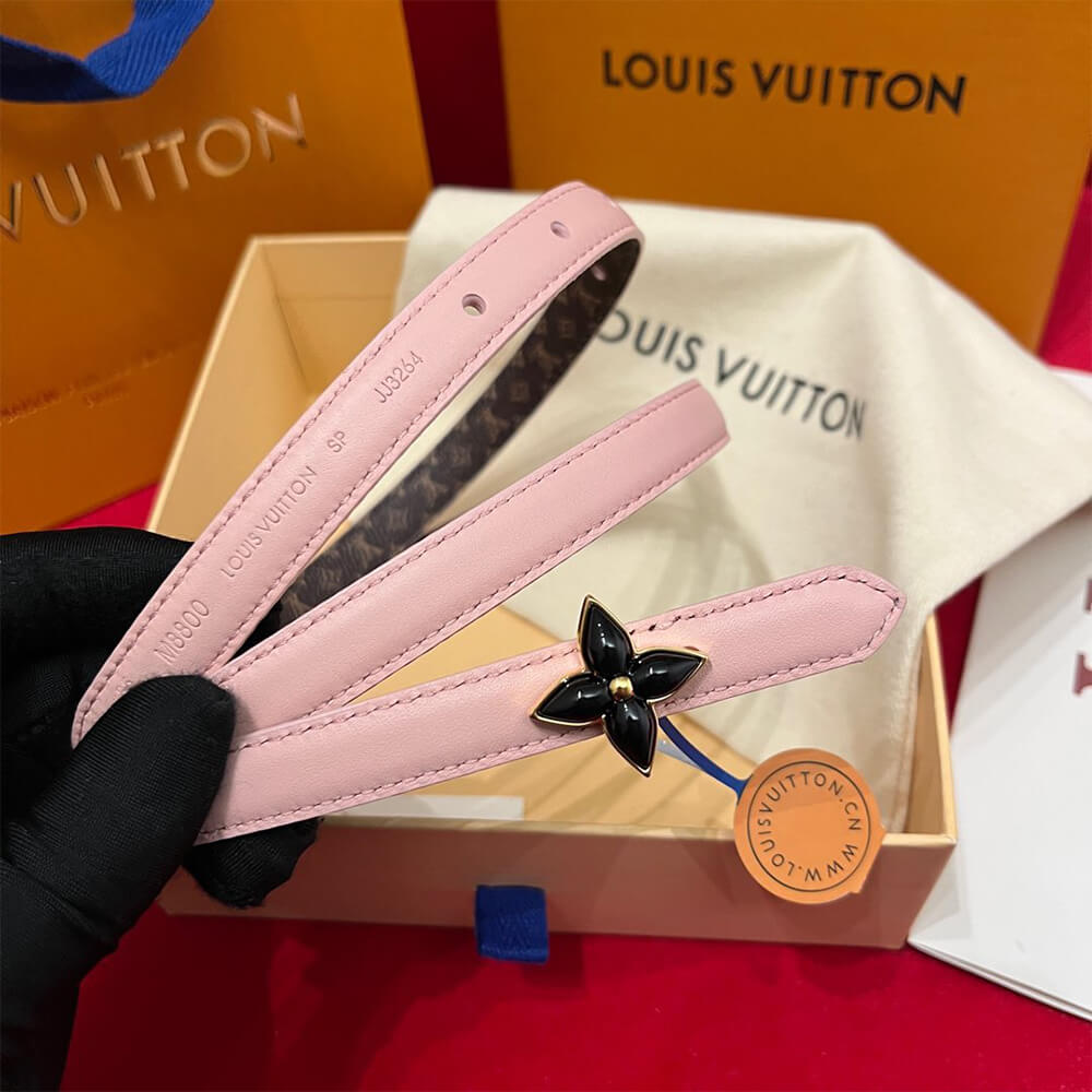 LV Mini Flowergram 15mm Reversible Belt