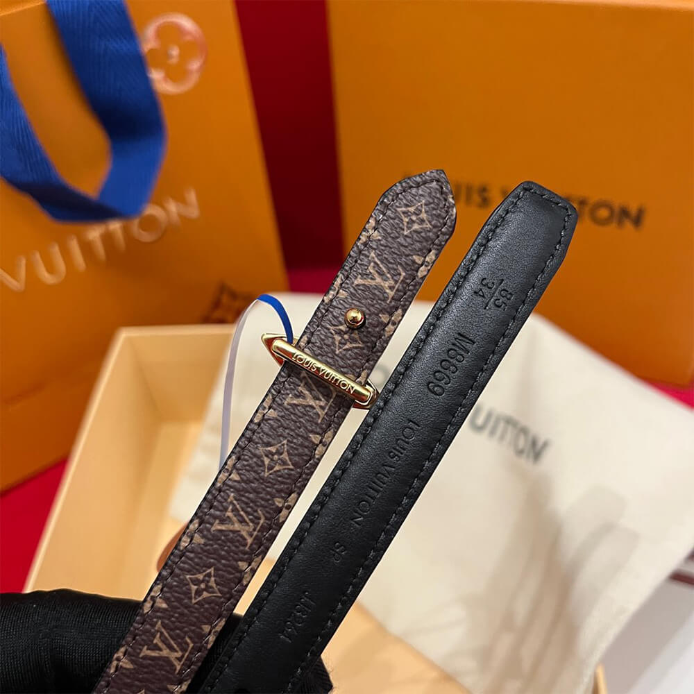 LV Mini Flowergram 15mm Reversible Belt