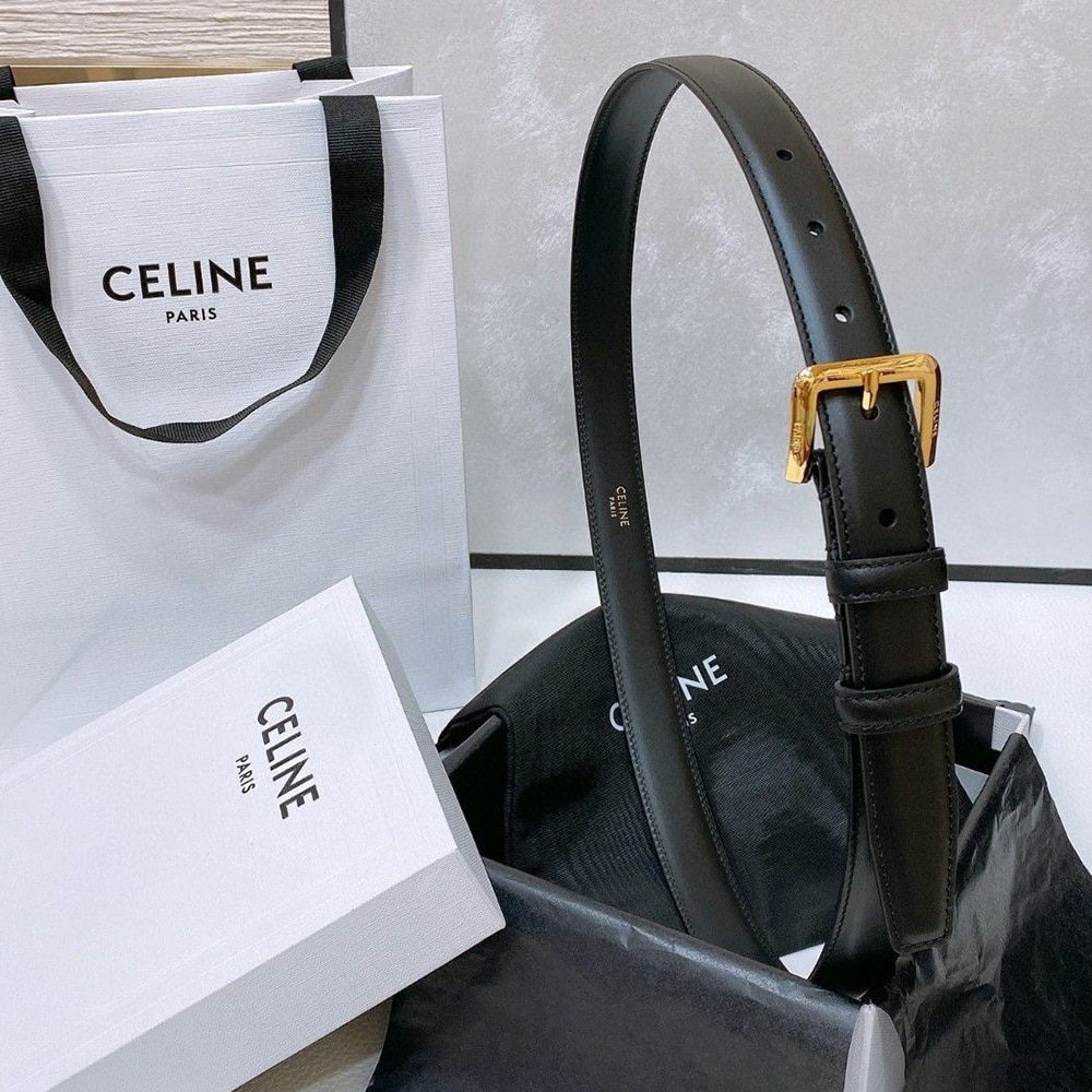 Ce1i*e TRIOMPHE TAURILLON Leather BELT 25MM