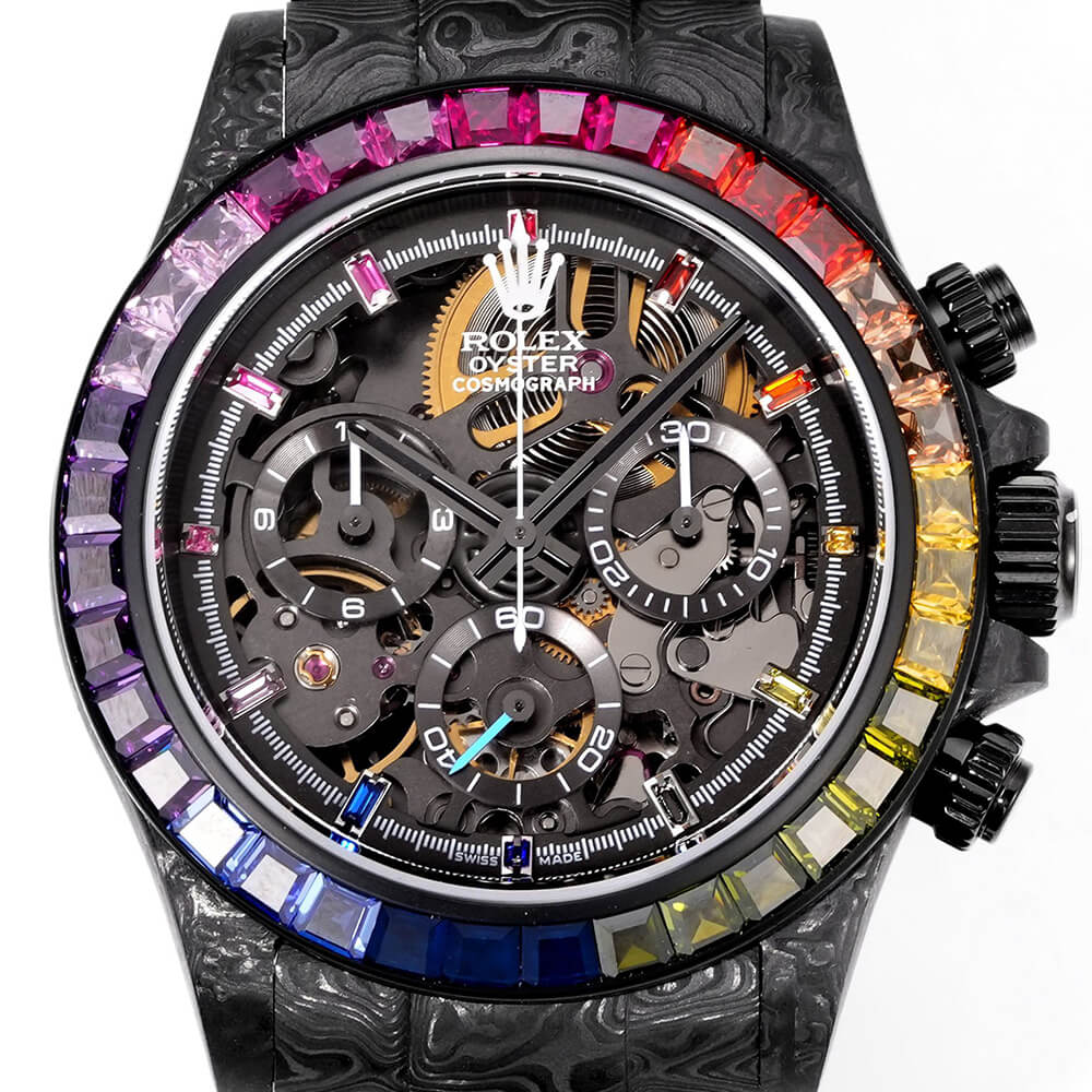 R01ex Diw Daytona skeleton dial