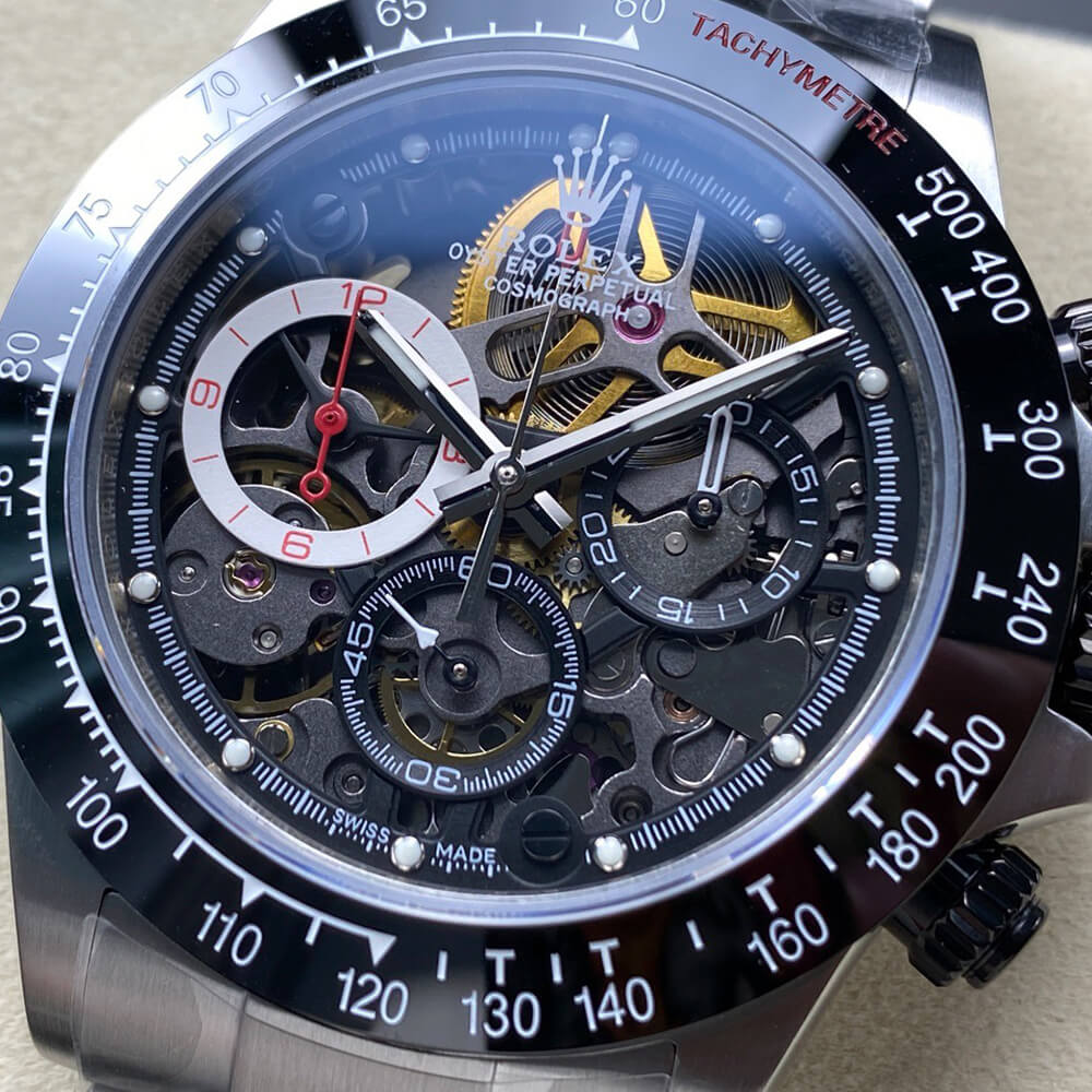R01ex Diw Daytona skeleton dial
