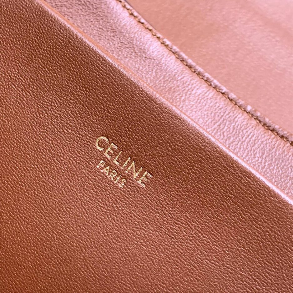 Medium Ce1i*e VICTOIRE BAG WITH LOGO PRINT
