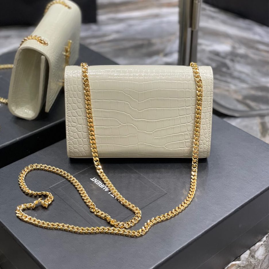 Y51 KATE EMBOSSED SHOULDER BAG