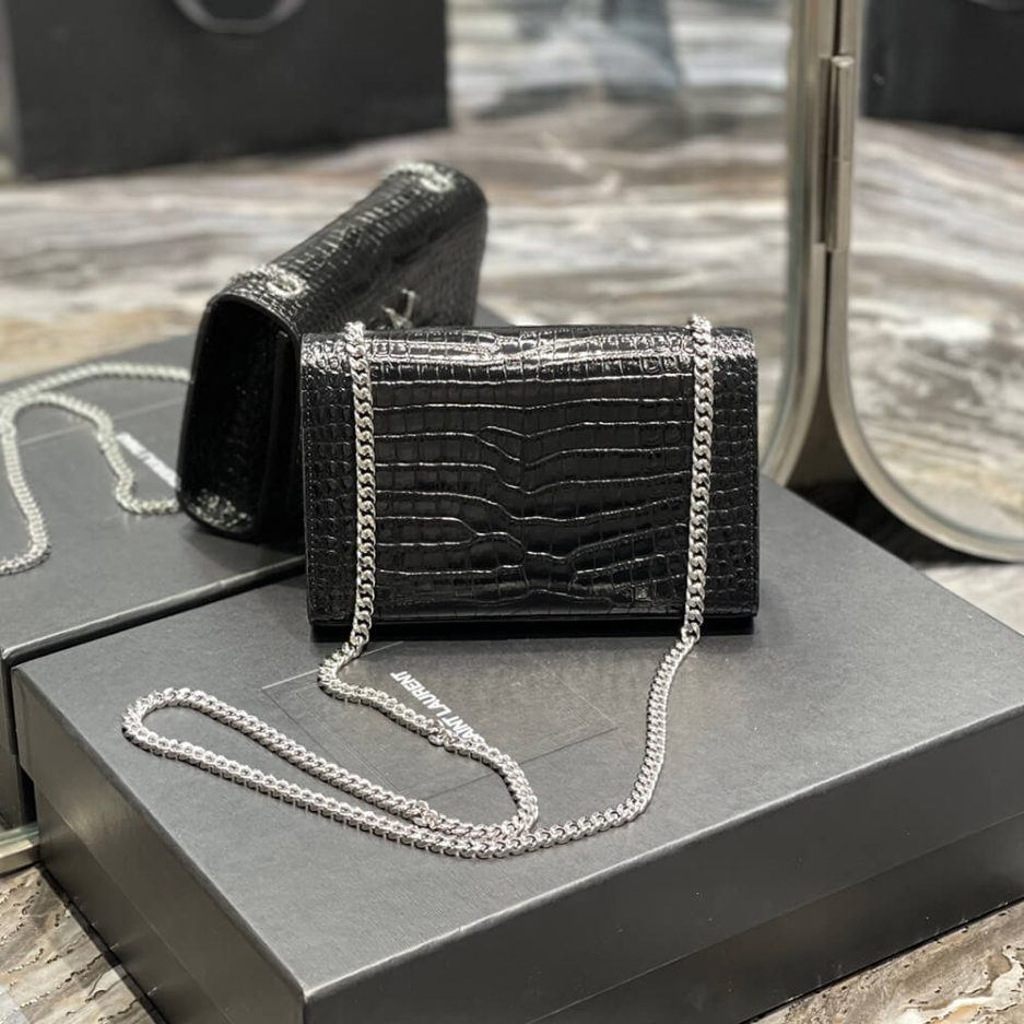 Y51 KATE EMBOSSED SHOULDER BAG