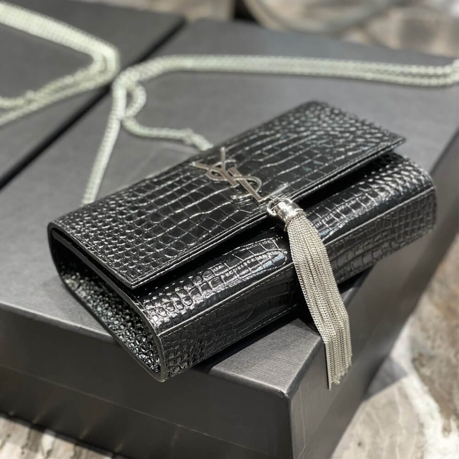 Y51 KATE EMBOSSED SHOULDER BAG