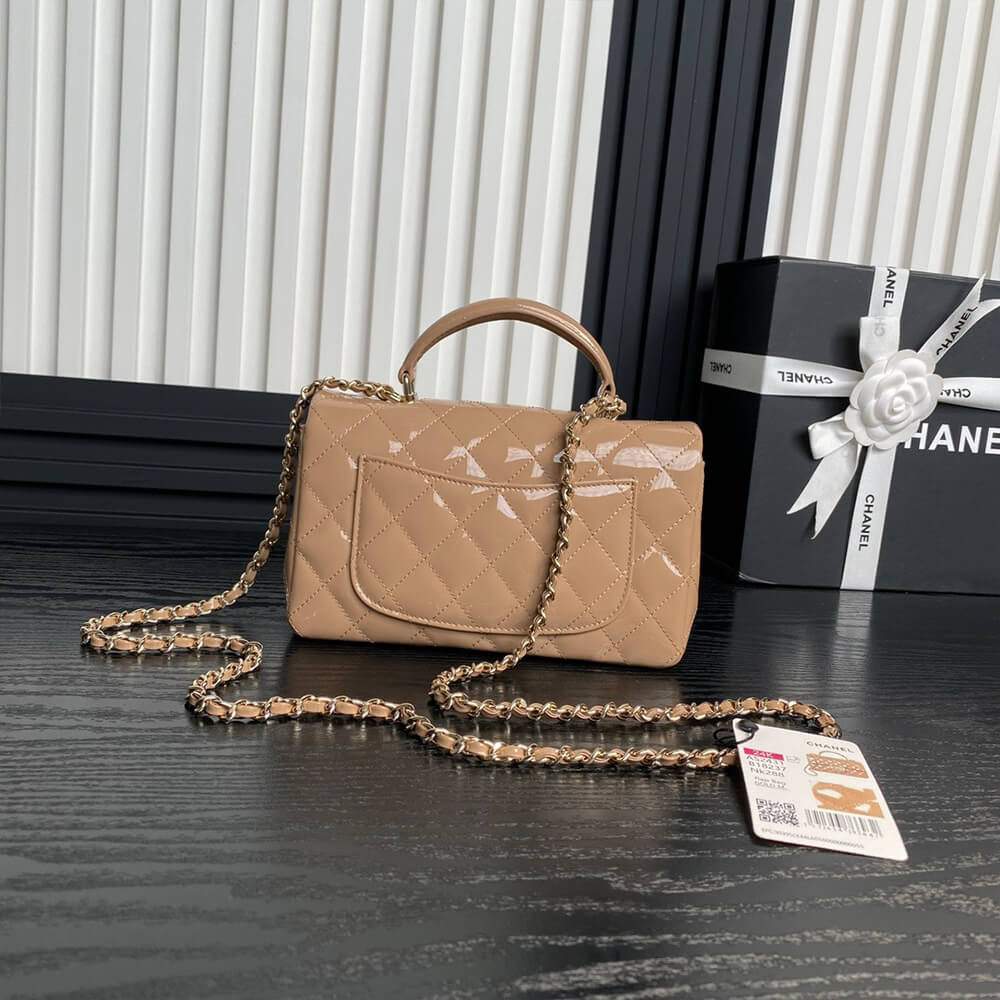 Ch**el Mini Classic Handbag With Top Handle
