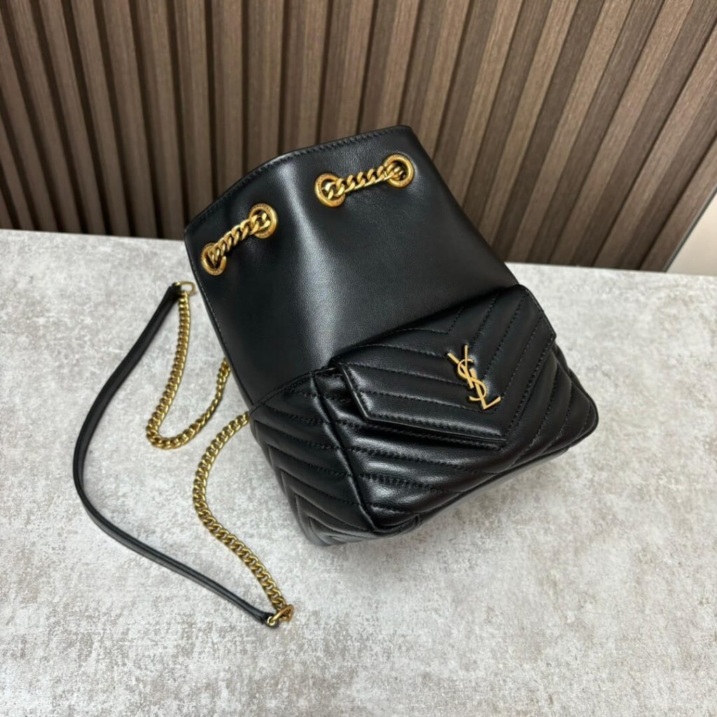 Y51 Joe quilted lambskin mini bucket bag