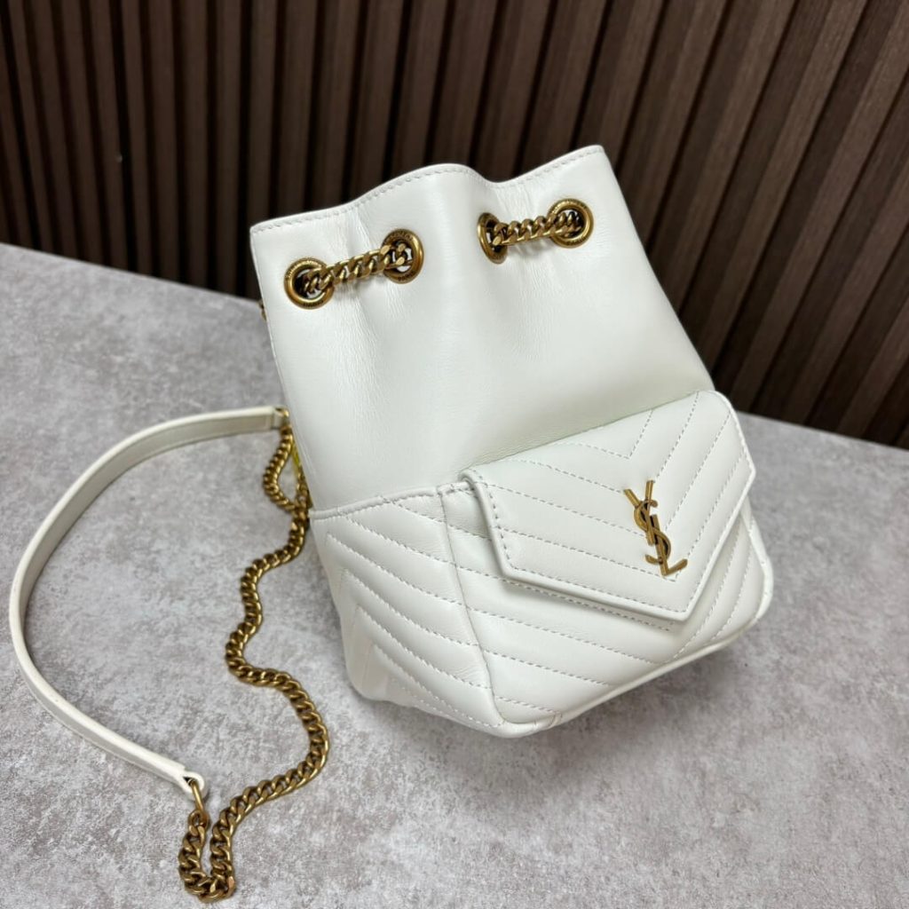 Y51 Joe quilted lambskin mini bucket bag