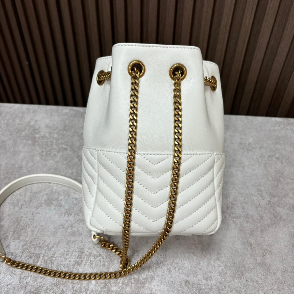 Y51 Joe quilted lambskin mini bucket bag