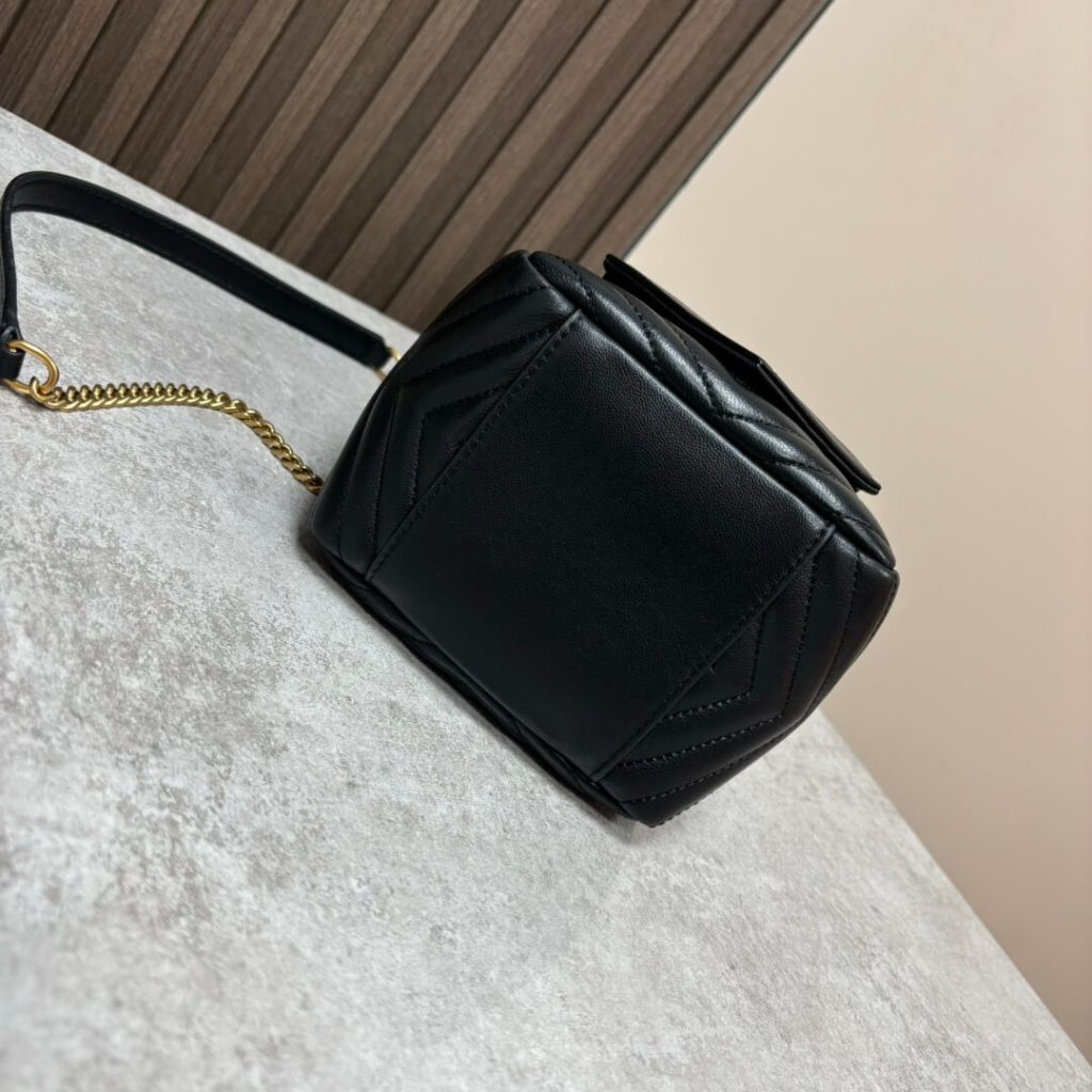 Y51 Joe quilted lambskin mini bucket bag