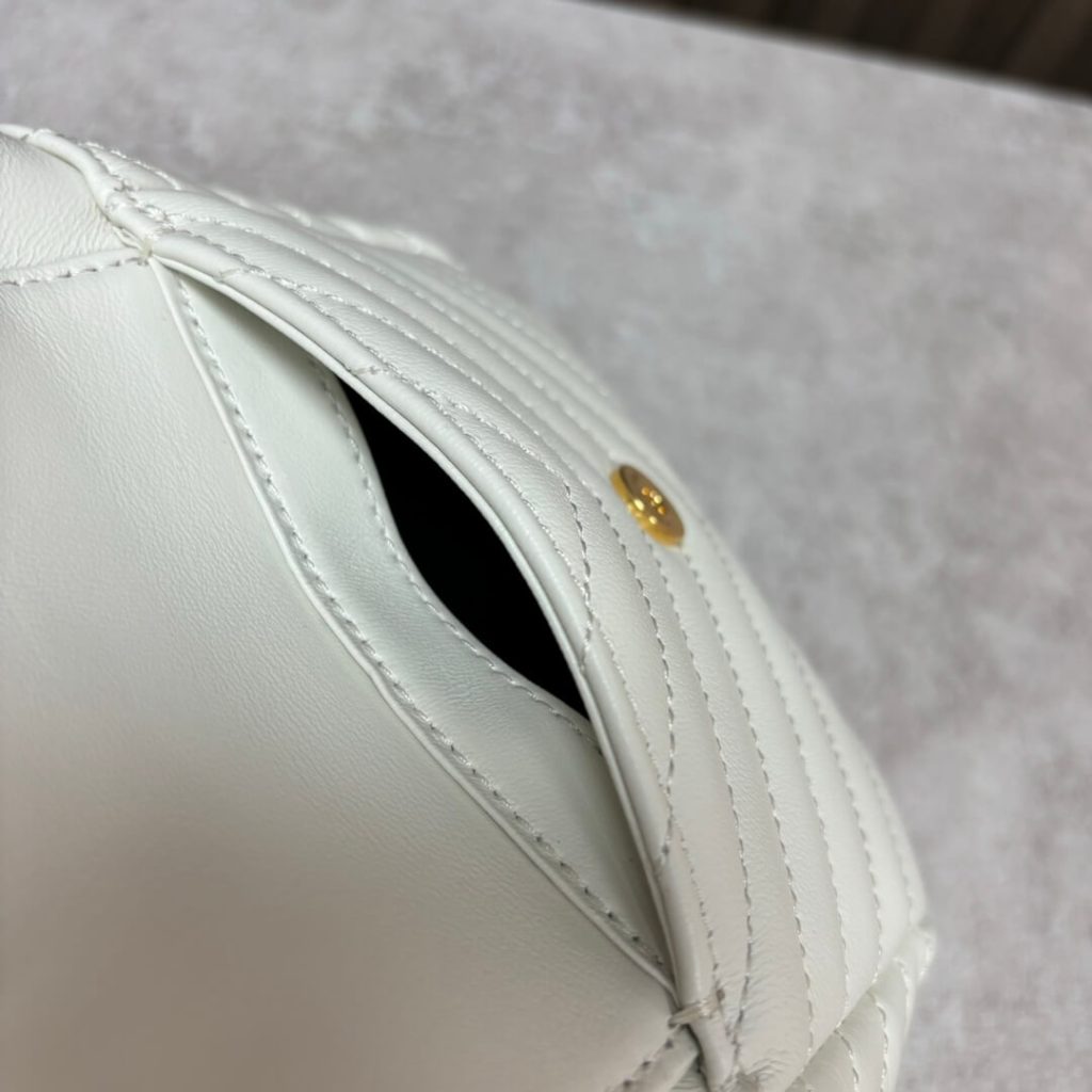 Y51 Joe quilted lambskin mini bucket bag
