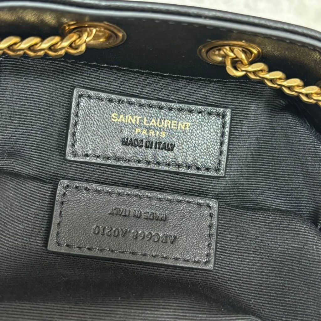 Y51 Joe quilted lambskin mini bucket bag