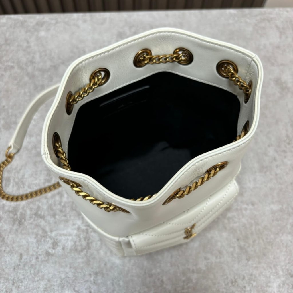 Y51 Joe quilted lambskin mini bucket bag
